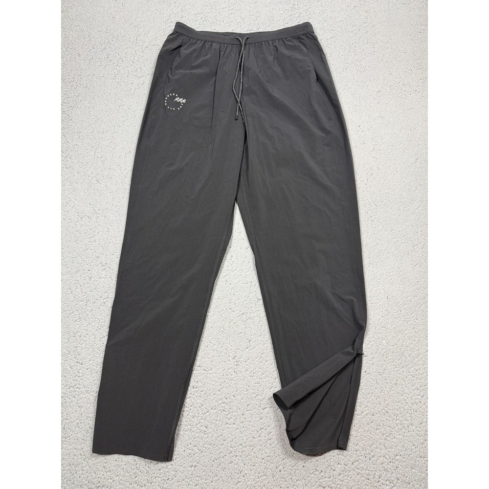 Lululemon Mile Maker Pants Mens M Black Woven Track Ankle Zip Runners For All